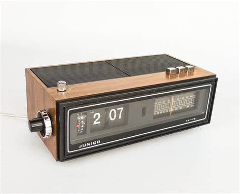 antique alarm clock radio|vintage flip clock radios 1970s.